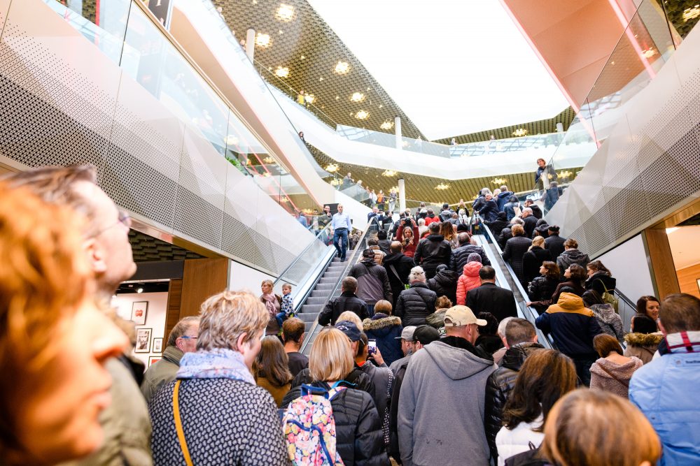 Impressionen von der Eroeffnung der Mall Of Switzerland, fotografiert am Mittwoch, 8. November 2017 in Ebikon. (PPR/Manuel Lopez).