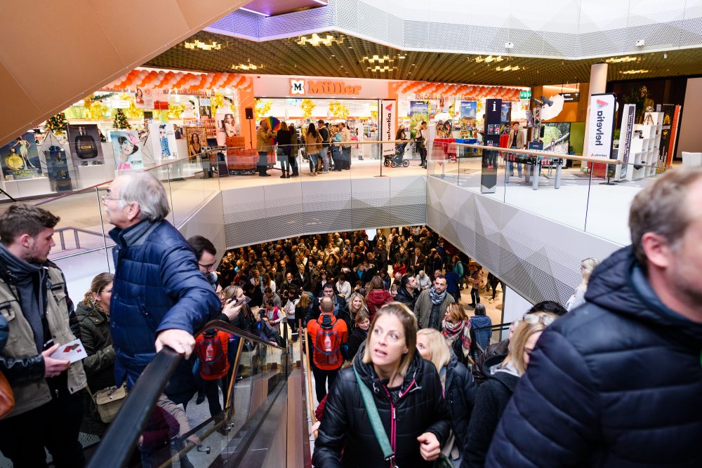 Impressionen von der Eroeffnung der Mall Of Switzerland, fotografiert am Mittwoch, 8. November 2017 in Ebikon. (PPR/Manuel Lopez).