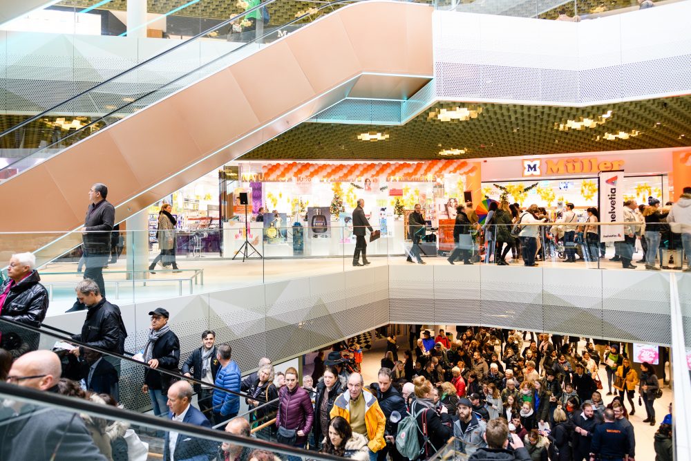 Impressionen von der Eroeffnung der Mall Of Switzerland, fotografiert am Mittwoch, 8. November 2017 in Ebikon. (PPR/Manuel Lopez).