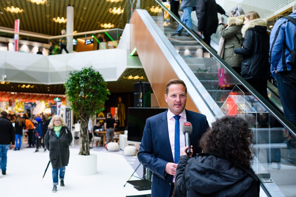 Impressionen von der Eroeffnung der Mall Of Switzerland, fotografiert am Mittwoch, 8. November 2017 in Ebikon. (PPR/Manuel Lopez).